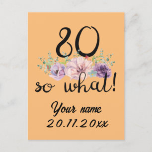 Carte Postale 80 Alors, Quel 80e anniversaire drôle
