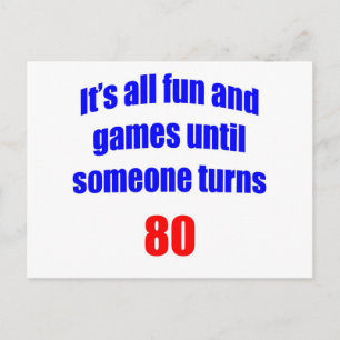 Carte Postale 80 Quelqu'un a 80 ans