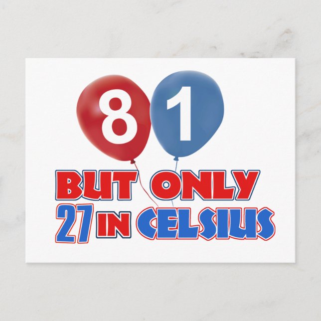 Carte Postale 81e anniversaire (Devant)