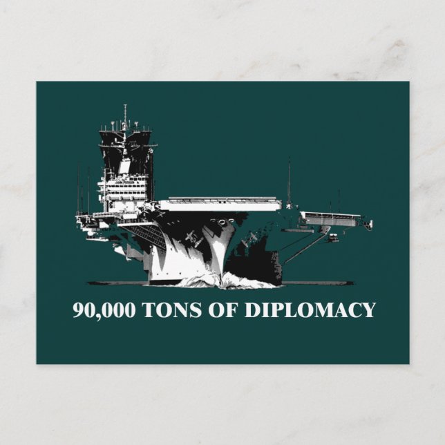 Carte Postale 90 000 tonnes de diplomatie (Devant)