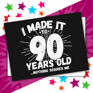 Carte Postale 90 ans drôle meme anniversaire 90 ans
