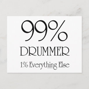 Carte Postale 99 % batteur