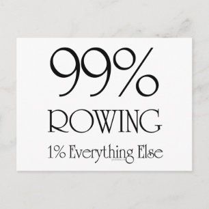 Carte Postale 99 % d'aviron