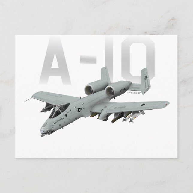 Carte Postale A-10 Thunderbolt II (Devant)