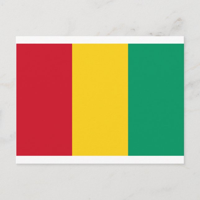 Carte Postale A bas prix ! Drapeau Guinée (Devant)