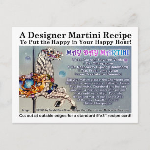 Carte postale à base de Martini Day de mai