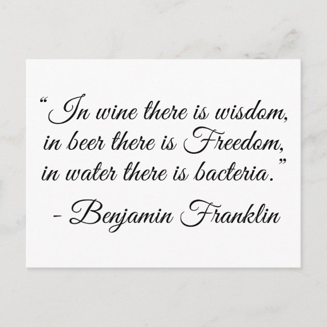 Carte Postale A Beer il y a la liberté ! (Devant)