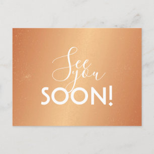 Carte postale - À bientôt vous Cuivre