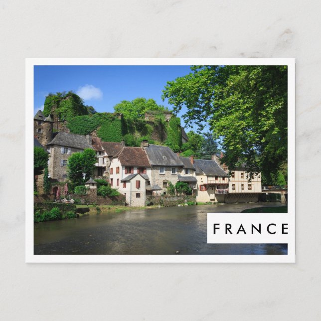 Carte postale à cadre blanc Segur-le-Château en Fr (Devant)