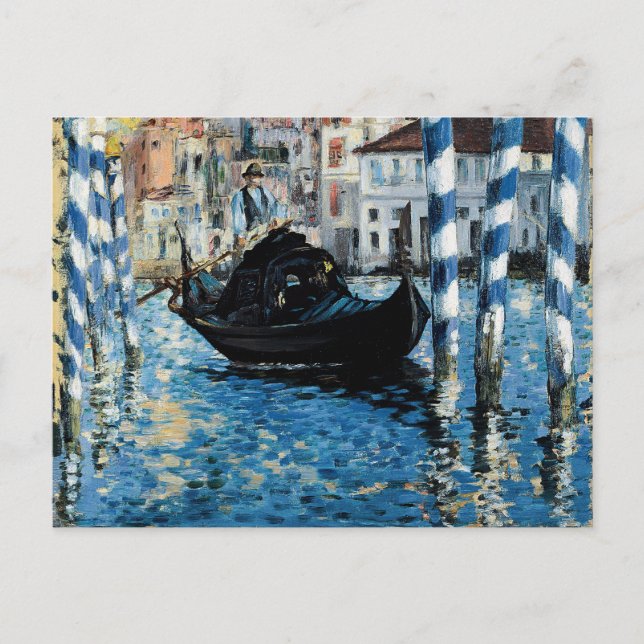Carte Postale À de canal grand de le Venise - Edouard Manet (Devant)