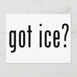 Carte Postale a de la glace ?