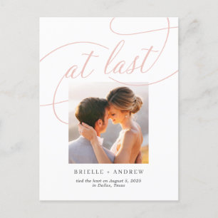 Carte Postale À Dernier Mariage de couleur modifiable