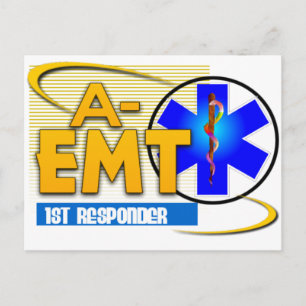 CARTE POSTALE A-EMT 1ST RESPONDER - URGENCE MED TECH AVANCÉ