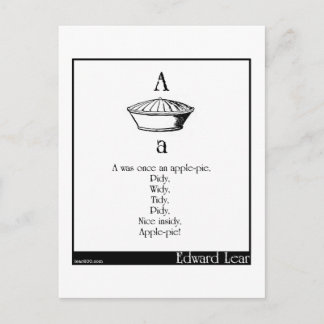 Carte Postale A était autrefois une tarte aux pommes