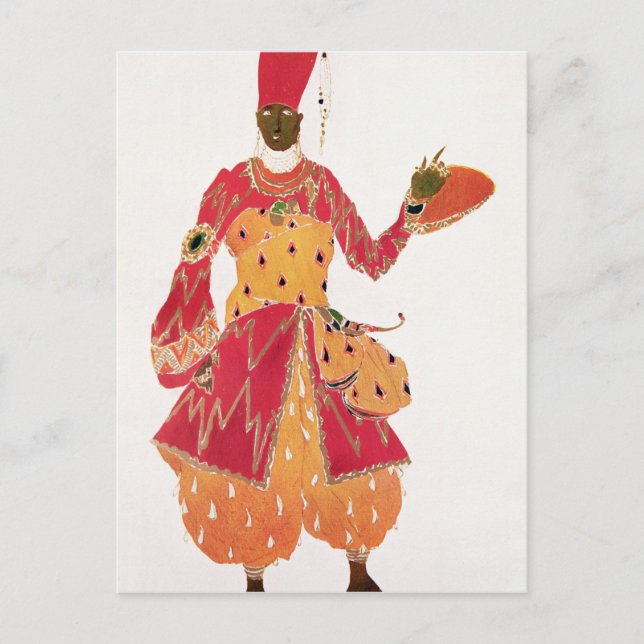 Carte Postale A Eunuch, du ballet 'Scheherazade' (Devant)