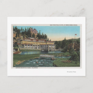 Carte Postale À feuillage persistant, CO - Troutdale Hotel, Bear