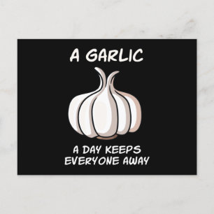 Carte Postale A Garlic A Day Garlic Vegetable Cook