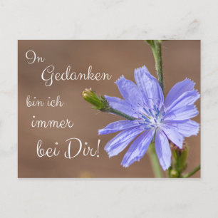 Carte Postale A Gedanken bin ich immer bei Dir!