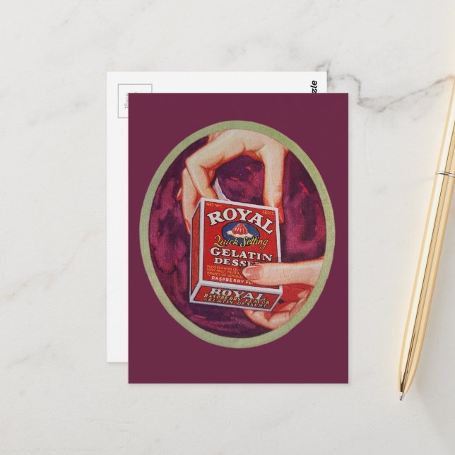 Carte Postale A gelatin dessert from 1930 (Devant/Arrière en situation)