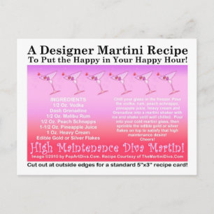 Carte postale à haute maintenance Diva Pink Martin