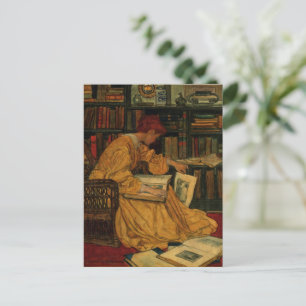 Carte Postale À la bibliothèque