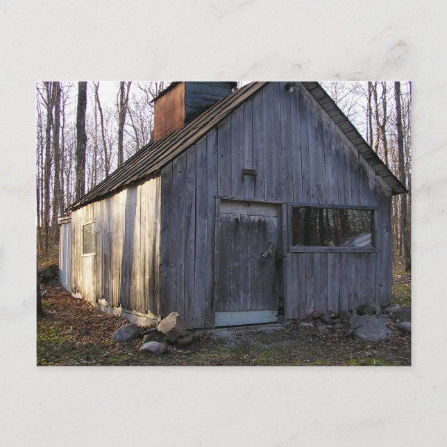 Carte Postale À la cabane à sucre (Devant)