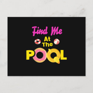 Carte Postale À La Piscine Piscine