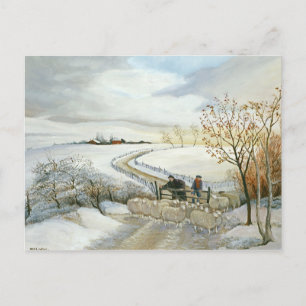 Carte Postale À la porte de la ferme