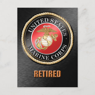 Carte postale à la retraite USMC
