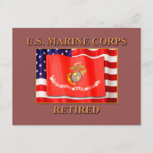 Carte postale à la retraite USMC