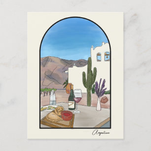 Carte postale à l'aquarelle d'Argentine