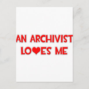 Carte Postale À l'archiviste Loves Me