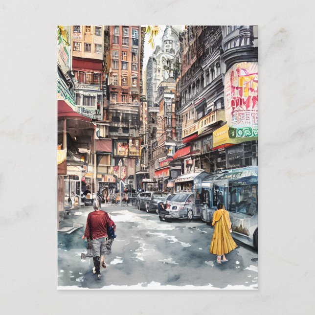 Carte Postale A l'est de la ville, Japon, Tokyo (Devant)