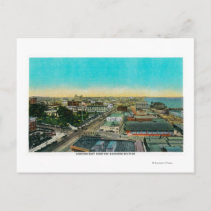 Carte Postale À l'est par rapport à Business Section, Long Beach