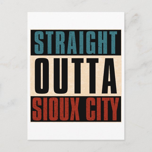 Carte Postale A l'extérieur droit de Sioux City Iowa IA (Devant)