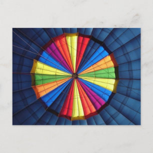 Carte postale à l'intérieur du ballon à air chaud
