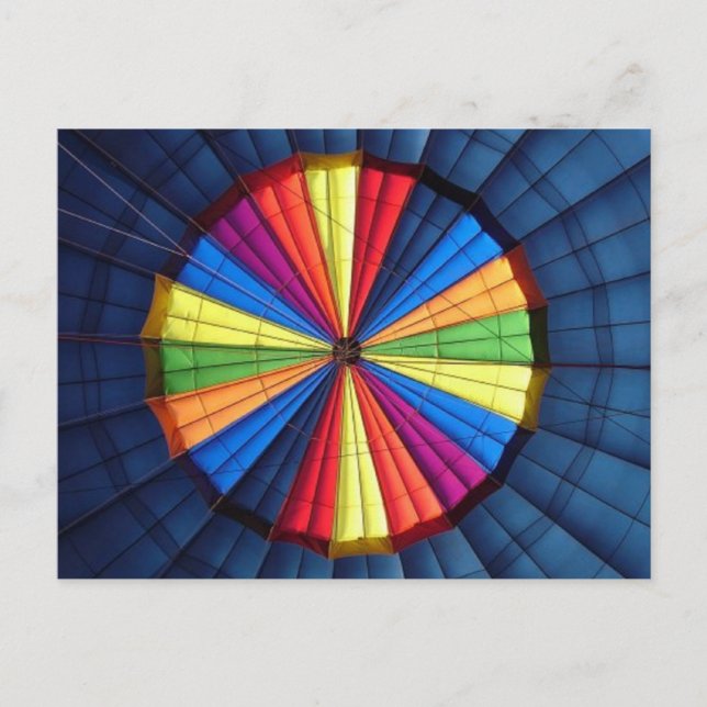 Carte postale à l'intérieur du ballon à air chaud (Devant)