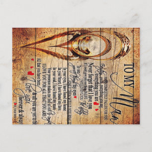 Carte Postale À mon amour   Mon mari présent   Cadeau de devis m