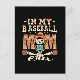 Carte Postale À mon ère de mère de baseball