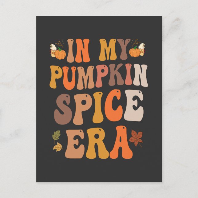 Carte Postale À mon ère de Spice de citrouille drôle cadeau funk (Devant)
