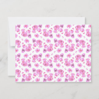 Carte postale à motif rose Roses