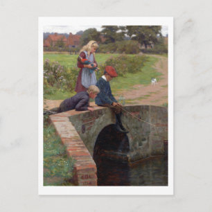 Carte Postale A Nibble, 1914 (huile sur panneau)