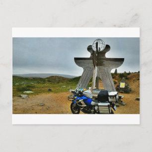 Carte Postale A North Cape (Norvège), via Gibraltar.