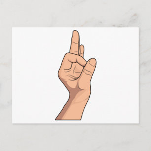 Carte Postale A OK ~ Signe main et gestes a ok 2
