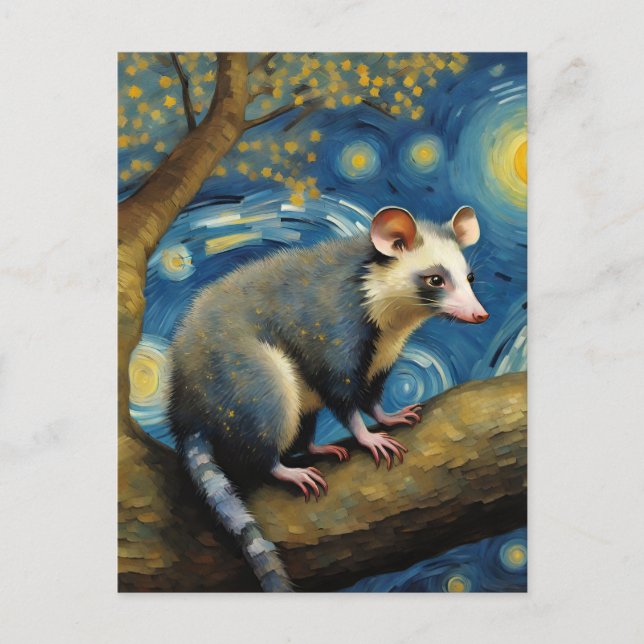 Carte Postale A Opossum par Van Gogh (Devant)