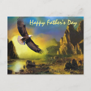 Carte Postale A Patriotic Design with Bald Eagle Flying