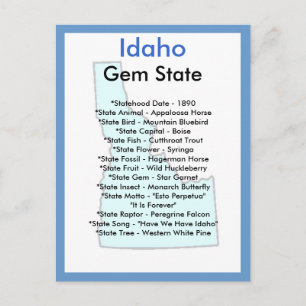 Carte Postale A propos d'Idaho