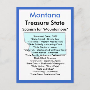 Carte Postale A propos du Montana