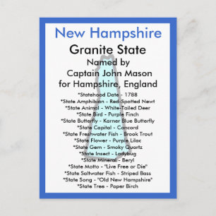 Carte Postale À propos du New Hampshire