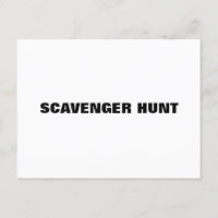 Carte postale à puce var de chasse au trésor